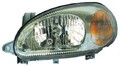 Scheinwerfer links für Daewoo Lanos 1997- H4 mit LWR Stellmotor Streuscheibe