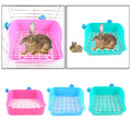 Kaninchen Katzentoilette Ecke Toilette Bettwäsche Käfig Box Töpfchen Trainer