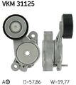 SKF Spannrolle Nebentrieb AUDI, SEAT, SKODA, VW VKM31125