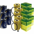 5x Original MANN Ölfilter HU 610 x + 5x SCT Motor Flush Motorspülung