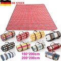 Picknickdecke XXL 200 x 200cm Wasserdicht Campingdecke Reisedecke Matte Isoliert