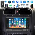 DAB+ Autoradio Android 15 GPS Für 2DIN VW Polo Golf 5 6 Plus Touran ChatGPT KAM