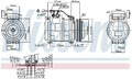 Klimaanlagen – Kompressor R 134a PAG 46 89699 NISSENS für IVECO DAILY III Kasten