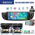 DAB Android14 Touchscreen Autoradio Für Fiat 500 07-15 6,86" Carplay GPS 64G KAM