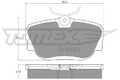 TOMEX Brakes Bremsbelagsatz, Scheibenbremse TX 12-20 für BMW