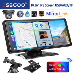 10.26'' Kabellos Tragbar Monitor Carplay AHD Android Auto Mit Rückfahrkamera