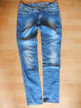 Tom Tailor Damen Jeans skinny fit Gr.27/32 mit Abnähern, used Look