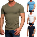 Jack & Jones Herren T-Shirt Basic Slim Fit Shirt Fitness Tee V-Neck Shirt NEU