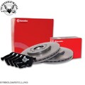 Brembo Bremsscheiben + Beläge HINTEN Ø 310 mm Audi A3 Seat Leon VW Golf V Passat