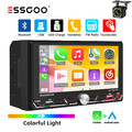 Doppel-DIN 6.8 Zoll Autoradio Bluetooth Wireless CarPlay&Android Auto AUX TF BT