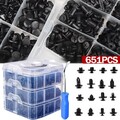 651tlg Auto Spreiznieten Sortiment Autotür Innen Befestigung Clips Reparatur KFZ