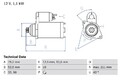 Starter Anlasser Bosch für Audi TT Roadster A3 Ford 1999 - 2006 0986018040