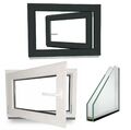 Kellerfenster Fenster Flügel Kunststofffenster Anthrazit Weiß 2 Fach Dreh Kipp