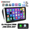 Autoradio für Peugeot 2008/208 2012-2018 GPS Navi WIFI FM RDS BT Android 13 32G