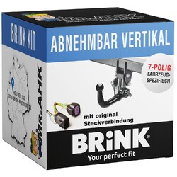 Brink Anhängerkupplung vert. abnehmbar für MB C-Klasse Limo 18-21 +7p spezifisch
