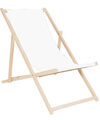 Relaxliege Liegestuhl Strandstuhl Gartenliege Sonnenliege klapp verstellbar Weiß