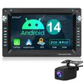 64GB Android14 Autoradio Carplay GPS Navi RDS Für VW Polo 9N Golf 4 Passat B5 T5