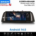 Qualcomm 10,25" IPS Android 14 Autoradio GPS 4G DAB+ CarPlay BMW 5er F10 F11 CIC