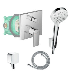 Hansgrohe Unterputz Duscharmatur Vernis Shape Regendusche Kopfbrause Set Ibox