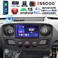 DAB+ Android15 Autoradio GPS Für Renault Master III Opel Movano B Chat GPT 4+64G
