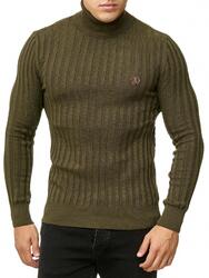Red Bridge Herren Strickpullover Rollkragen- Pullover Upright