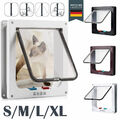 Katzenklappe Katzentür Hundeklappe M-XL Eingangskontrolle System Hunde 4-Wege XL