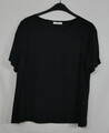 PETER HAHN Blusen Shirt Schlupfbluse Schwarz CUPRO + VISKOSE Größe 44 NEU!