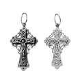 925er Sterlingsilber Kreuz Orthodoxe Kruzifix Anhänger Glaubenssymbol 6266 Taufe