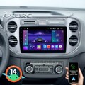 2+64GB Android 14 Autoradio Carplay DSP WiFi GPS Navi für VW Tiguan 5N Golf Plus
