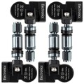 4x TPMS Reifendrucksensoren Metallventil Gunmetal für Chevrolet Opel Vauxhall 13