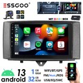 DAB+ CarPlay Autoradio 32G Android 13 NAVI WIFI KAM Für Smart Fortwo 451 2010-15