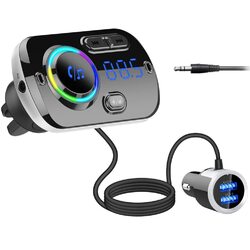 Bluetooth FM Transmitter für AutoradioBluetooth 5.0 Autoradio Adapter Empfäng...