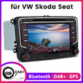 7" Autoradio GPS Navi RDS DAB+ 2 DIN für VW GOLF 5 6 Passat Touran Tiguan EOS