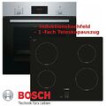 Herd Set Induktion Autark Bosch Einbau Backofen mit Teleskop und Kochfeld 60 cm