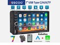 Doppel 2 DIN Autoradio 7'' Wireless Apple Carplay Android Auto USB Bluetooth AUX