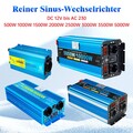 2000W 3000W 5000W 12V 24V auf 230V Reiner Sinus Spannungswandler Wechselrichter