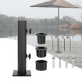 Sonnenschirmständer für Terrasse, Regenschirmrohr, Halterung für Deck,
