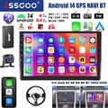 9" DAB+ Für Audi A4 8E 8H B6 B7 2000-09 Android13 GPS Navi Carplay Autoradio KAM