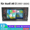 Android Autoradio Für Audi A6 4B2 4B5 C5 1997-2005 Carplay GPS NAVI BT FM WIFI