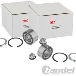 2X NTY RADLAGER-SATZ VORNE BEIDSEITIG PASSEND FÜR MERCEDES-BENZ CITAN RENAULT