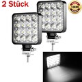 2x 48W LED Arbeitsscheinwerfer 12V 24V Offroad Zusatzscheinwerfer Traktor Bagger