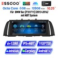 Autoradio Android 14 GPS Sat Navi CarPlay Für BMW 5er F10/F11 mit NBT 6+128G DAB