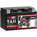 Langzeit YTZ10-S GEL Motorradbatterie 12V 9Ah YTZ10S GTZ10-S CTZ10-S 50901 50922