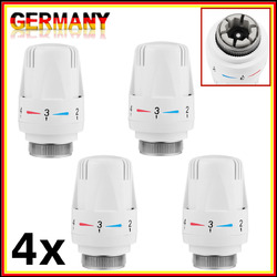 4 Stk Thermostatkopf Heizkörper Regler Thermostat Kopf Heizung Lüftung M30x1,5