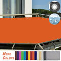 Balkon Sichtschutz Zaun Premium Balkonbespannung mit Ösen & Kabelbinder Orange