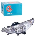 ALKAR H7/H7/H1 SCHEINWERFER +LWR-MOTOR CHROM RECHTS passend für PEUGEOT 207 207/