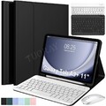 Bluetooth QWERTZ Tastatur Hülle für Samsung Galaxy Tab S9 S10 FE S8 S7 A9+ A8 A7