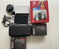 Nintendo Switch OLED-Modell HEG-001 64GB Handheld-Spielekonsole - Weiß