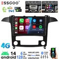 8-Kern 128GB Für Ford S-Max 2006-2015 Android 14 Autoradio GPS NAVI WIFI Carplay