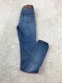 Tommy Hilfiger Jeans blau Damen 25x30 Harlem Reißverschluss dünne Passform dunkel gewaschen Denim